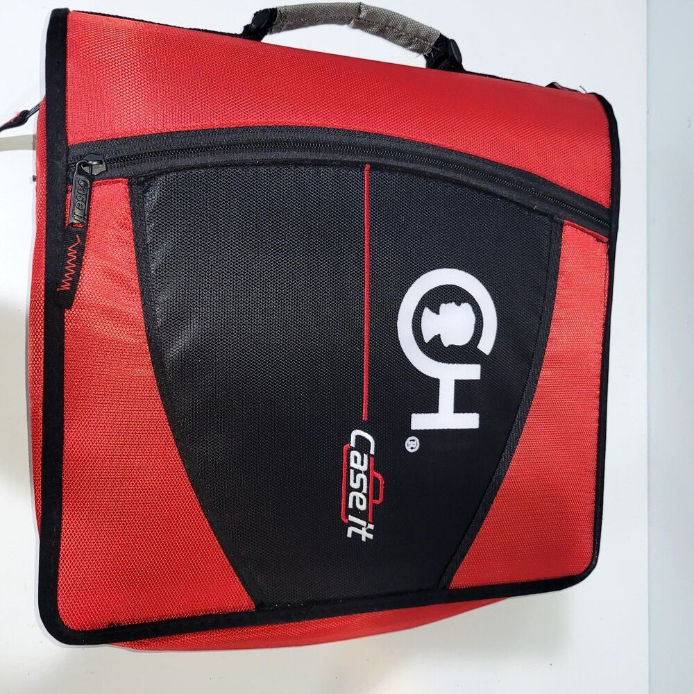 Case-it 3-Ring Zipper Binder with 3" O-Ring Large Capacity- No shoulder strap